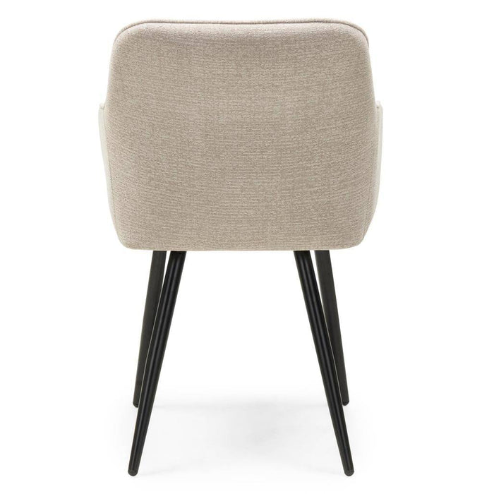 Sedia da Pranzo RUSSO, Cappuccino/Gambe Nere