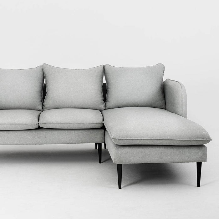 Divano Angolare POSH P Nero - Platino