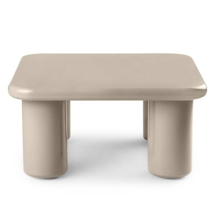 Tavolino MURIEN 70 cm, beige scuro, lucido