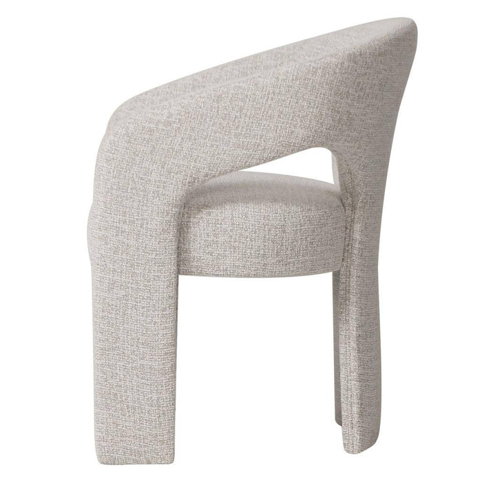 Sedia imbottita NAURINE, beige e crema