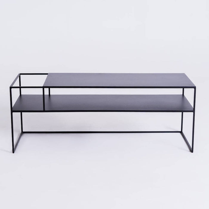 Tavolo RTV SENSO FLOWER METAL 120x45 L - nero