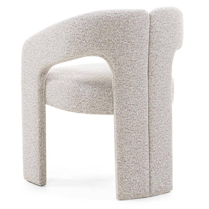 Sedia imbottita JOEL, grigio-beige