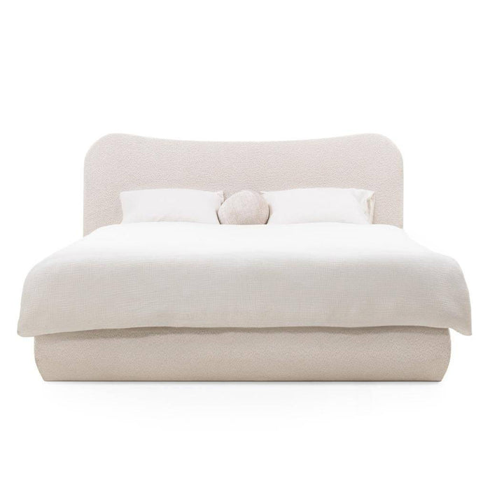 Letto imbottito DOMINIQUE 160x200 cm, beige