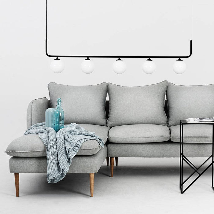 Divano Angolare POSH L WOOD Platino