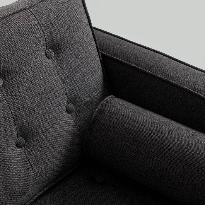 Divano Letto 2 Posti TOPIC WOOD Carbone Naturale