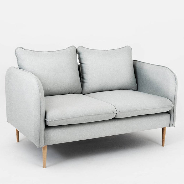 Divano POSH WOOD 2 Posti - Platino, Naturale