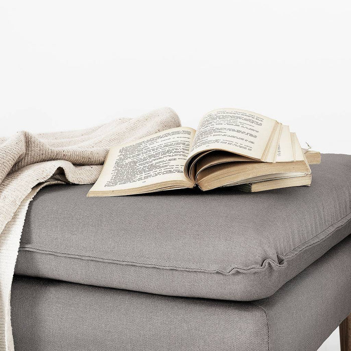 Pouf POSH WOOD - Acciaio, Legno Naturale