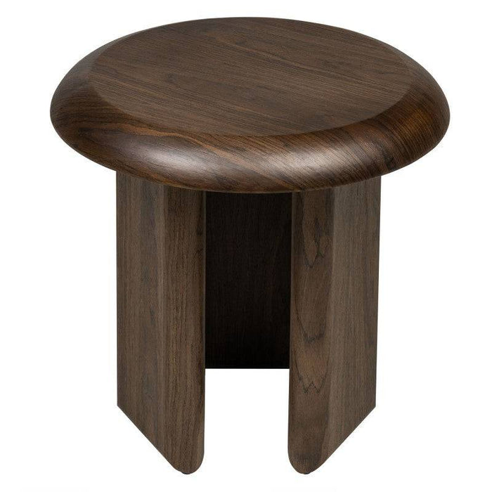 Tavolino laterale EOK 50 cm, noce scuro