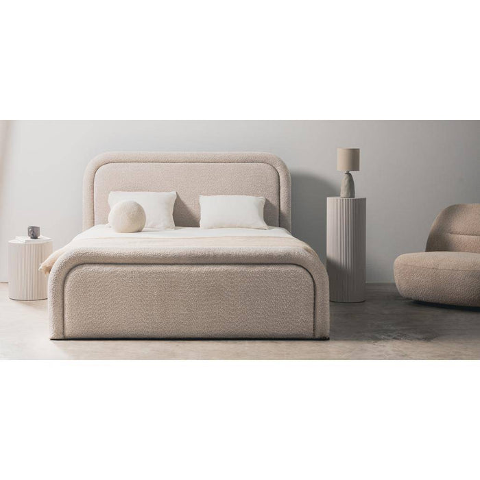 Letto imbottito LORENZ 160x200 cm beige