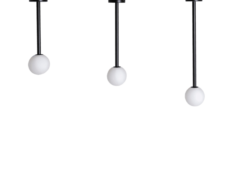 Lampada a soffitto SODO M - Nero