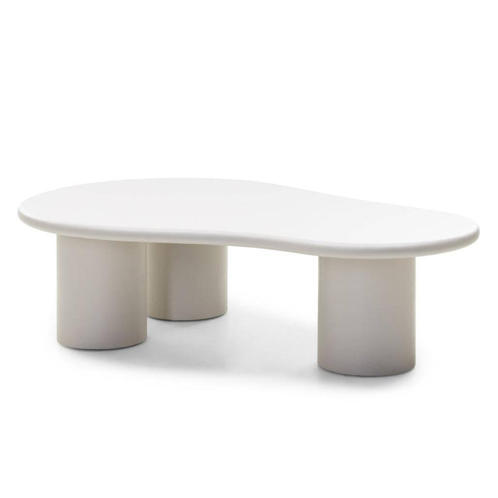 Tavolino NUBE grigio-beige forme arrotondate