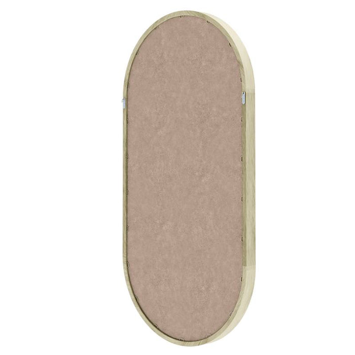 Specchio SIMPLE 45x90 cm, forma ovale, legno naturale