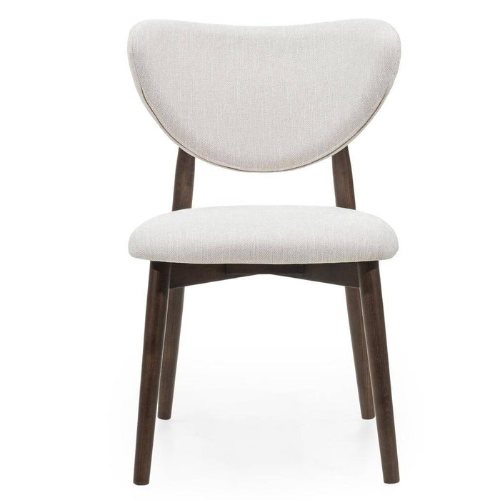 Sedia da pranzo JULIETTE, beige/noce