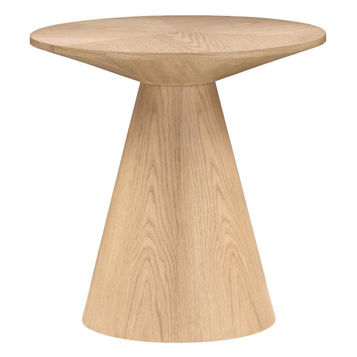 Tavolino laterale ORB, 60 cm, rotondo, quercia