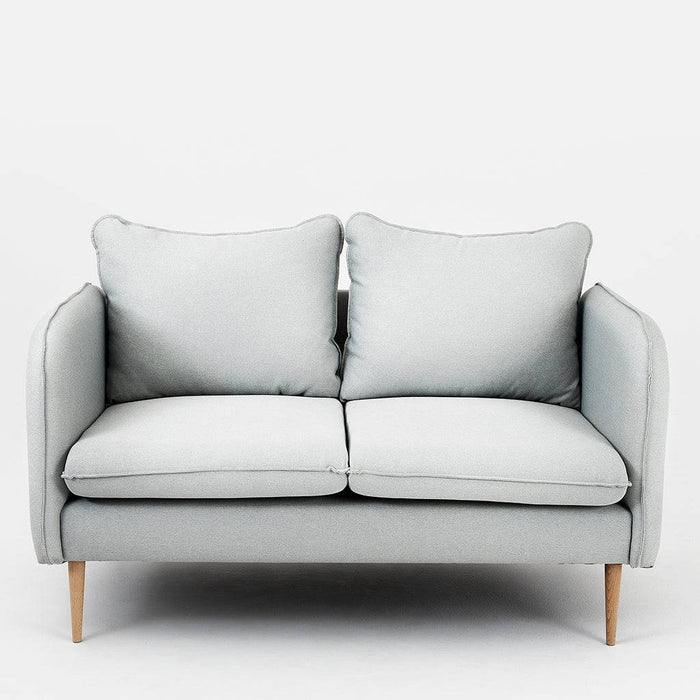 Divano POSH WOOD 2 Posti - Platino, Naturale