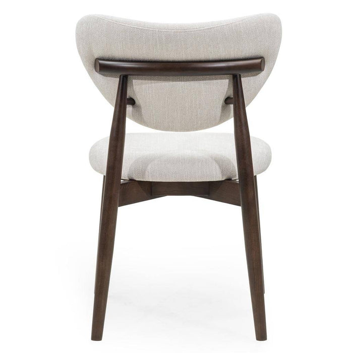 Sedia da pranzo JULIETTE, beige/noce