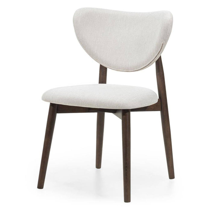 Sedia da pranzo JULIETTE, beige/noce