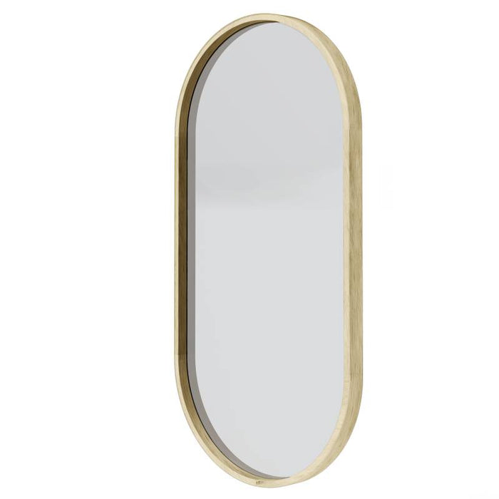 Specchio SIMPLE 45x90 cm, forma ovale, legno naturale
