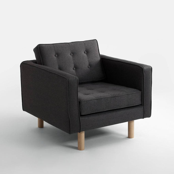 Poltrona TOPIC WOOD, Carbon, Legno Naturale