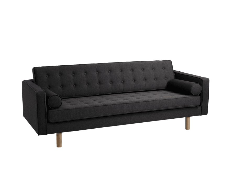 Divano Letto TOPIC WOOD, Carbon, Legno Naturale