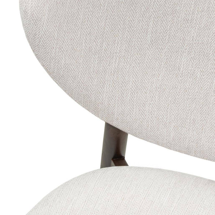 Sedia da pranzo JULIETTE, beige/noce