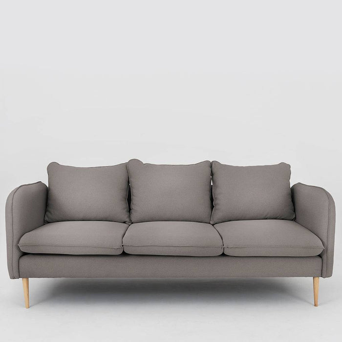 Divano POSH WOOD 3 posti - Steel, legno naturale