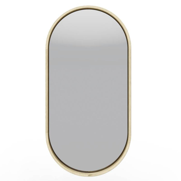 Specchio SIMPLE 45x90 cm, forma ovale, legno naturale