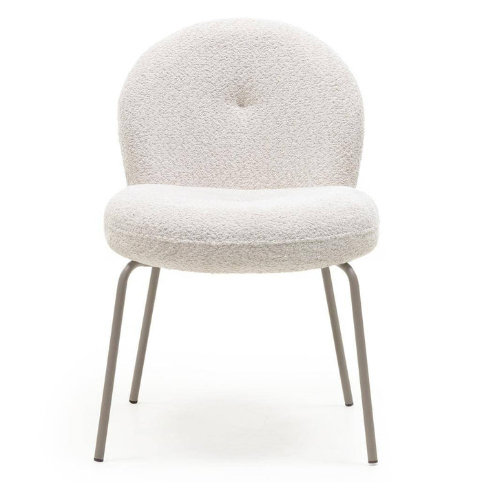 Sedia MIRANDO Beige Chiaro con Forme Arrotondate