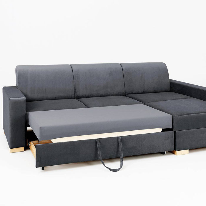 Divano Letto Angolare STABLE R - Grigio Lilla