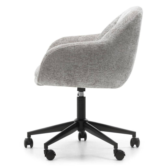 Sedia girevole WEWORK grigio chiaro con forme arrotondate