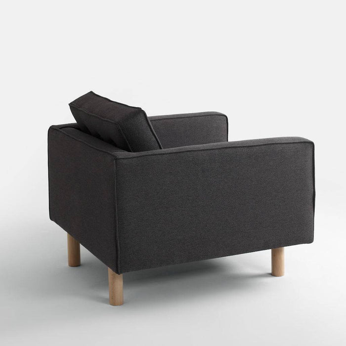 Poltrona TOPIC WOOD, Carbon, Legno Naturale