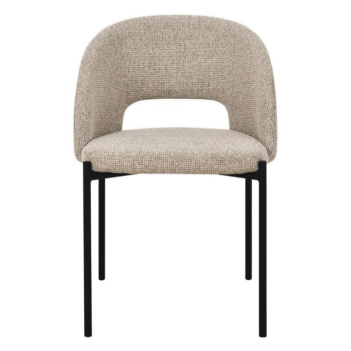 Sedia MORES con apertura schienale, beige melange