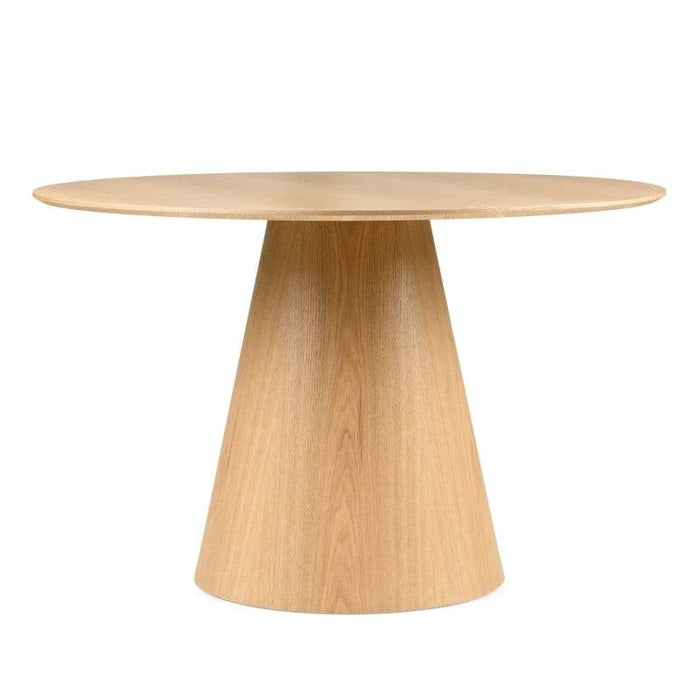 NORAN Tavolo da Pranzo 120 cm Rotondo Naturale