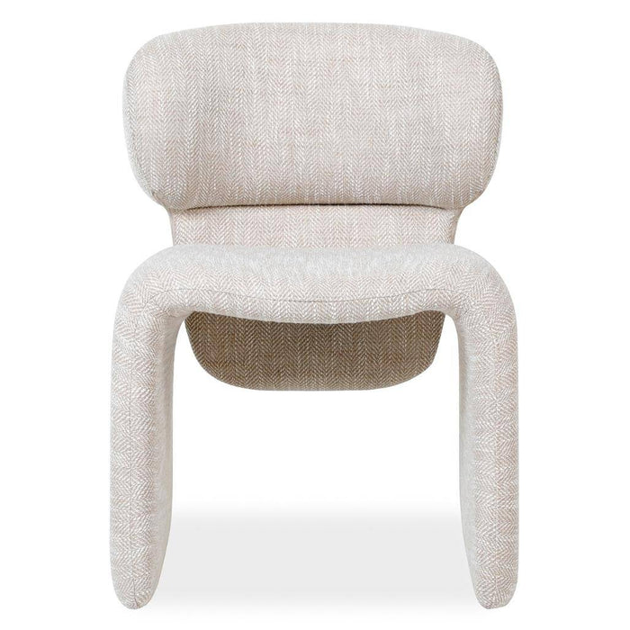Poltrona rivestita BIZZA, beige