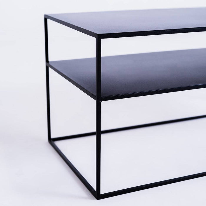 Tavolino RTV TENSIO 2 FLOOR METAL 100x45 - Nero
