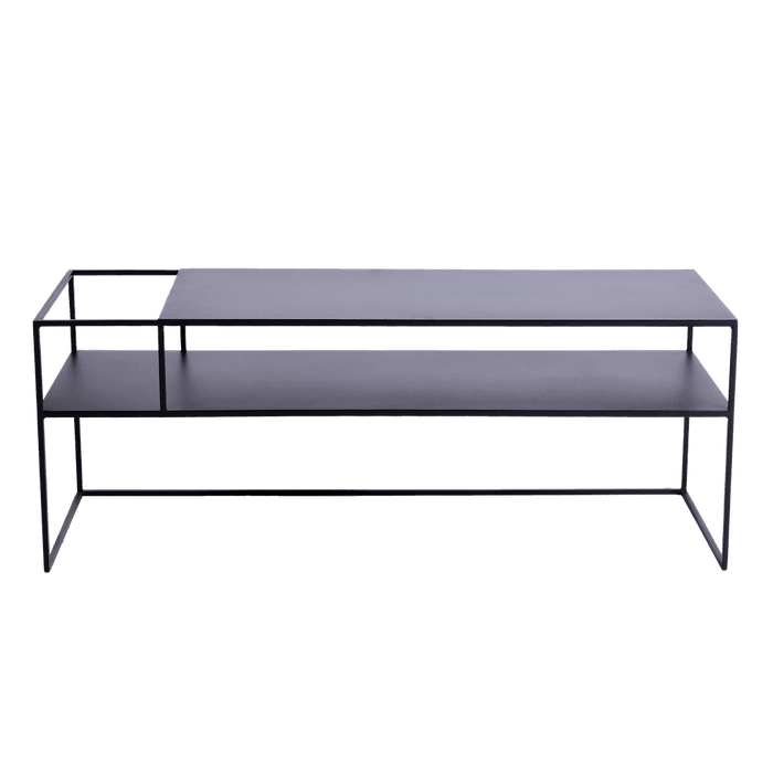 Tavolo RTV SENSO FLOWER METAL 120x45 L - nero