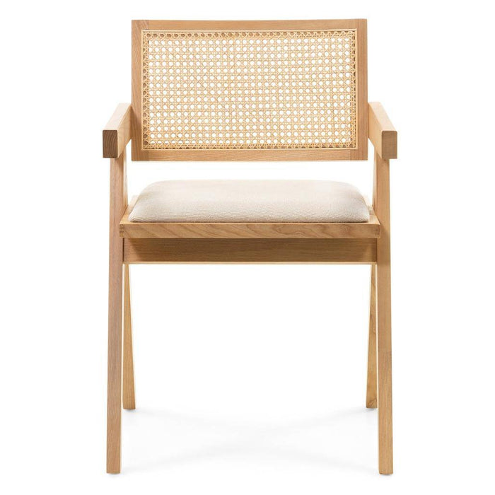 Sedia in legno RENE, intreccia viennese, naturale/beige
