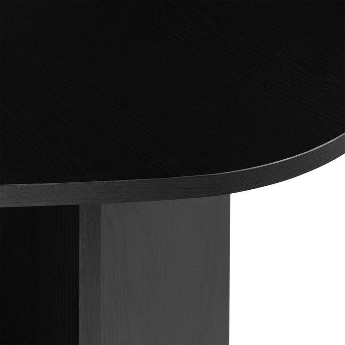 Tavolo ZEV 200 cm piano irregolare, nero struttura legno