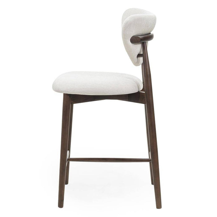 Sgabello da Pranzo JULIETTE Beige/Noce