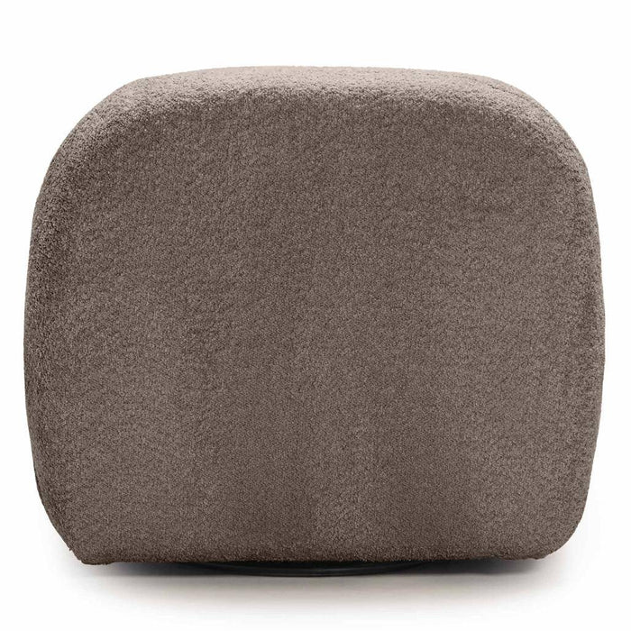 Poltrona BOCHIC base girevole, marrone-grigio