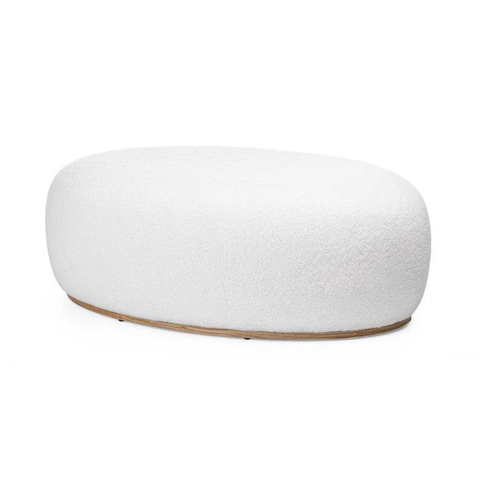 Pouf PEBBLE forme arrotondate bianco