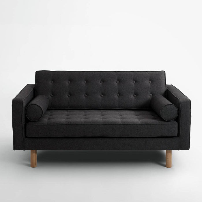 Divano Letto 2 Posti TOPIC WOOD Carbone Naturale