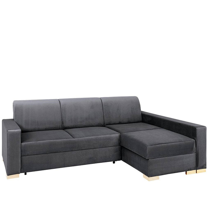 Divano Letto Angolare STABLE R - Grigio Lilla