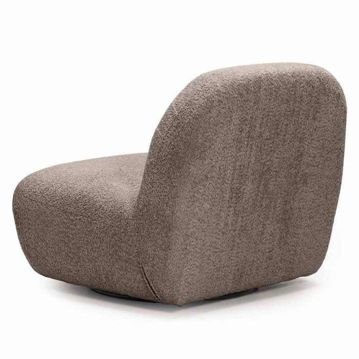 Poltrona BOCHIC base girevole, marrone-grigio