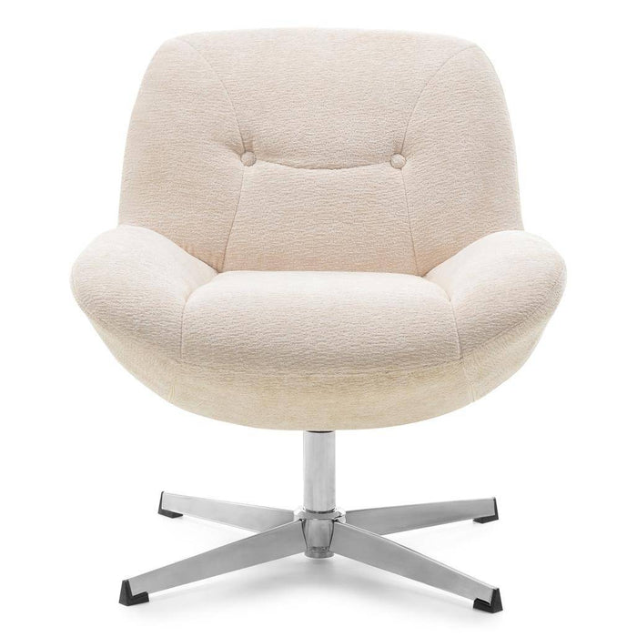 Poltrona girevole RENO, beige