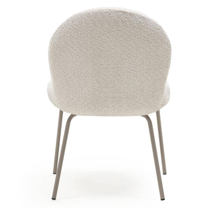 Sedia MIRANDO Beige Chiaro con Forme Arrotondate