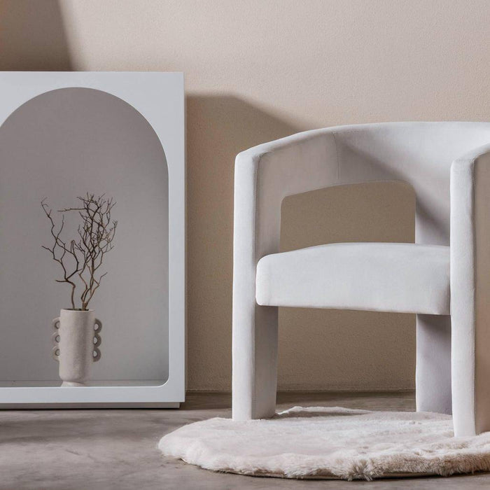 Poltrona Lounge LAUREN VELVET, velluto beige