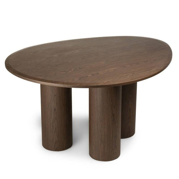 VISPI Tavolo da Pranzo 140 cm, Noce Scuro