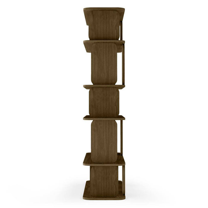 Scaffale alto arrotondato SALA, marrone espresso