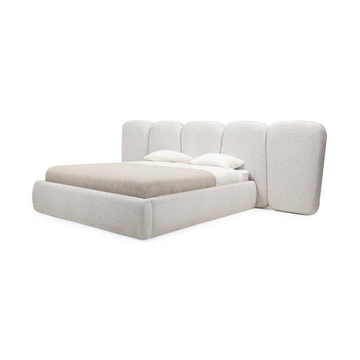 FANCY Letto Imbottito 160x200 cm Beige Chiaro